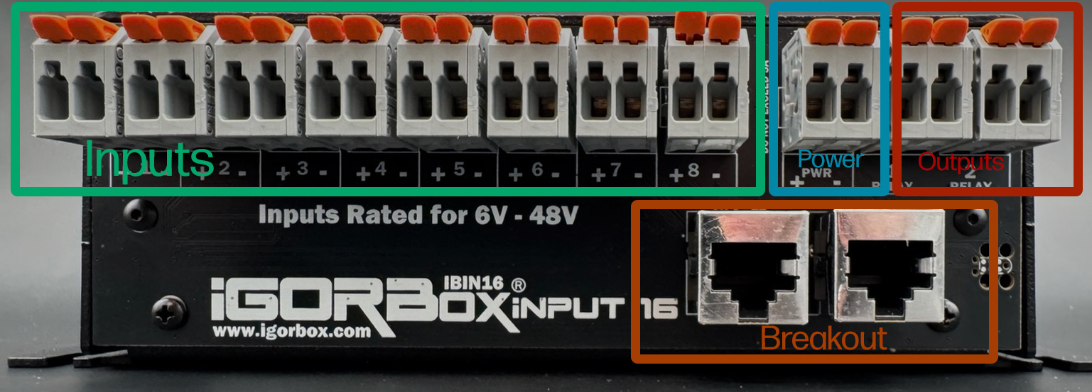 Input 16 Connector Map