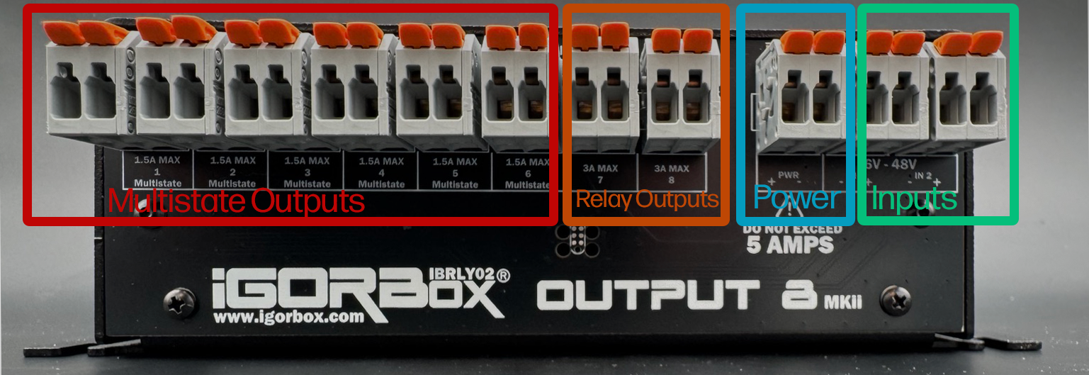 Output 8 Connector Map